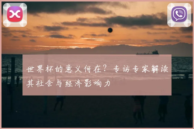 世界杯的意义何在？专访专家解读其社会与经济影响力